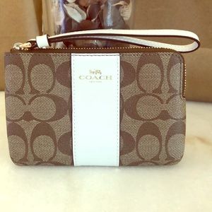 Coach Signature Wristlet